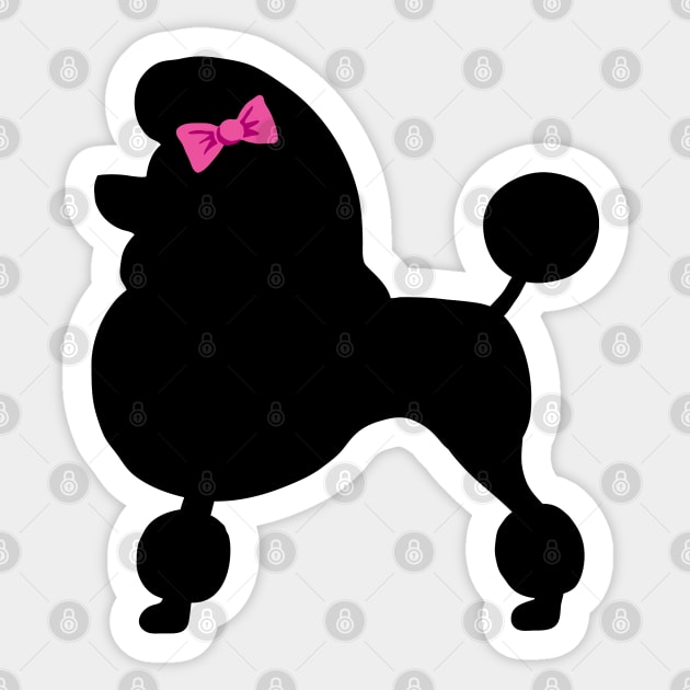 Black Show Poodle Sticker by MichellePhong